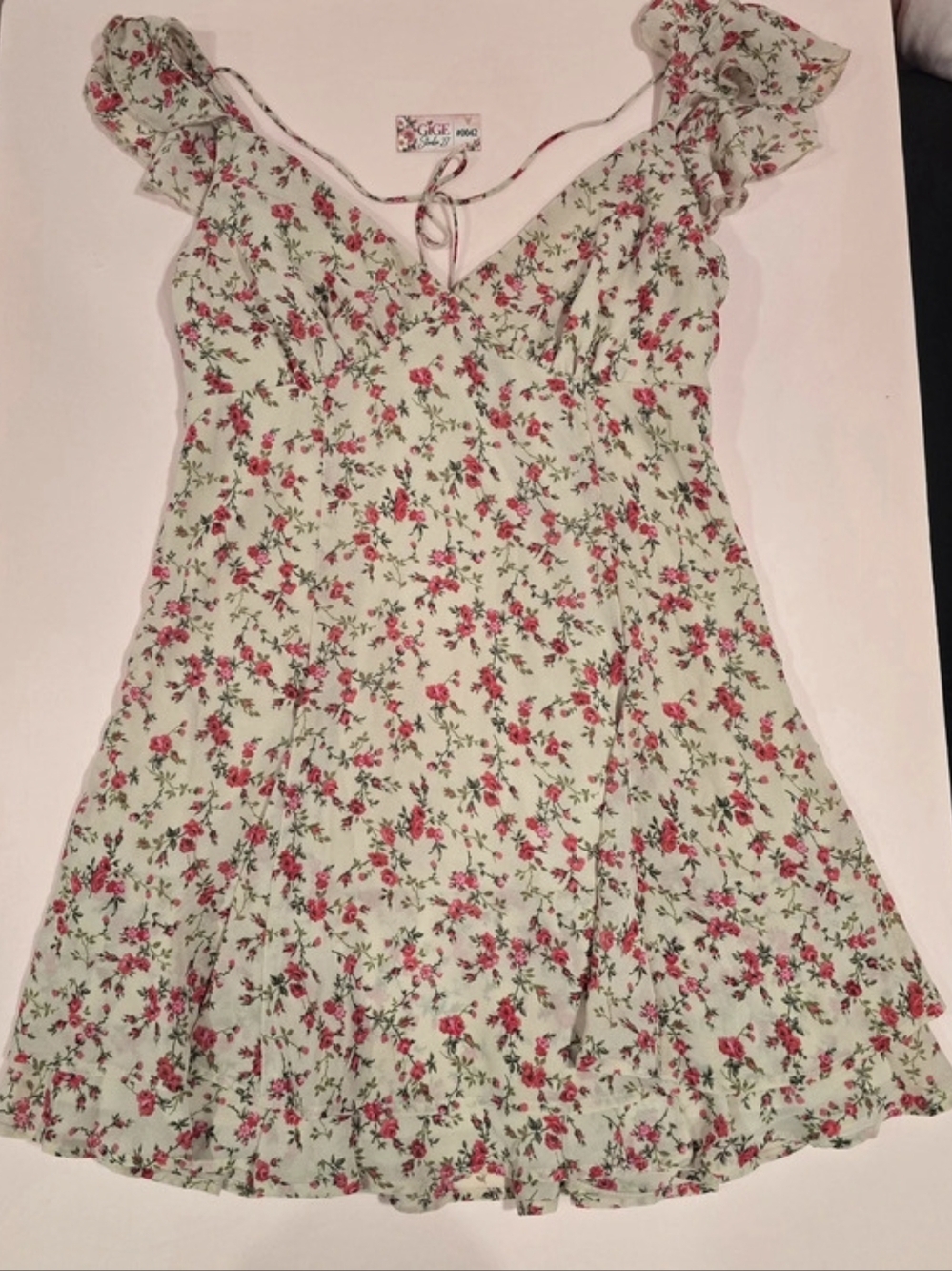 Wild Fable Floral Mini Dress in Green & Pink Size Medium NWT